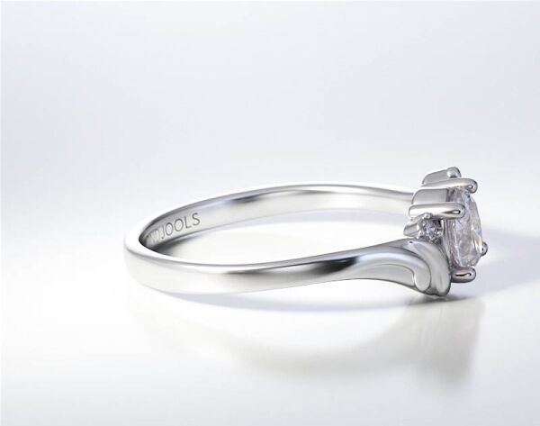 PAVE SOLITAIRE RING ENG053